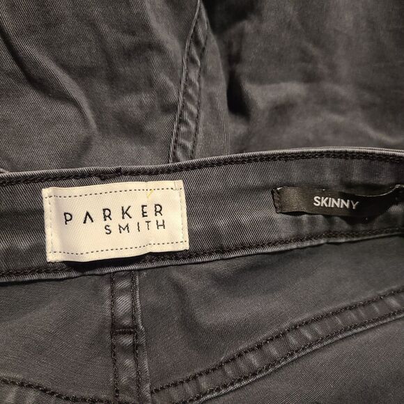 Parker Smith NEW Kam Gray Distressed Stretch Skinny Jeans, Size 12, MSRP $209 - Picture 8 of 9